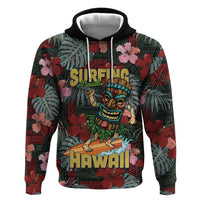 Hawaii Tiki Surfing Hoodie Mele Kalikimaka i Iulai!