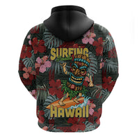 Hawaii Tiki Surfing Hoodie Mele Kalikimaka i Iulai! LT9 - Polynesian Pride