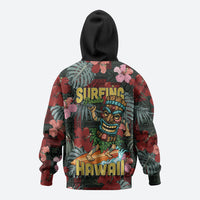 Hawaii Tiki Surfing Hoodie Mele Kalikimaka i Iulai!