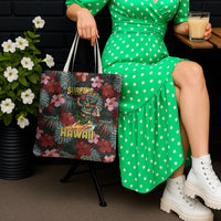 Hawaii Tiki Surfing Tote Bag Mele Kalikimaka i Iulai!