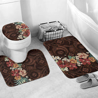 Kanoa Hawai'i Hibiscus Bathroom Set Polynesian Tribal Tattoo Pattern Floral Elements