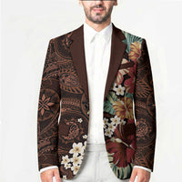 Kanoa Hawai'i Hibiscus Blazer Polynesian Tribal Tattoo Pattern Floral Elements