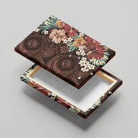 Kanoa Hawai'i Hibiscus Canvas Wall Art Polynesian Tribal Tattoo Pattern Floral Elements