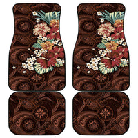 Kanoa Hawai'i Hibiscus Car Mats Polynesian Tribal Tattoo Pattern Floral Elements