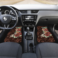 Kanoa Hawai'i Hibiscus Car Mats Polynesian Tribal Tattoo Pattern Floral Elements