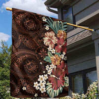 Kanoa Hawai'i Hibiscus Garden Flag Polynesian Tribal Tattoo Pattern Floral Elements