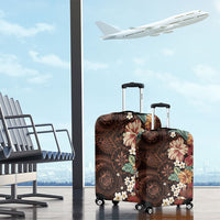 Kanoa Hawai'i Hibiscus Luggage Cover Polynesian Tribal Tattoo Pattern Floral Elements