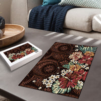 Kanoa Hawai'i Hibiscus Puzzle Polynesian Tribal Tattoo Pattern Floral Elements