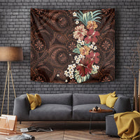 Kanoa Hawai'i Hibiscus Tapestry Polynesian Tribal Tattoo Pattern Floral Elements