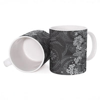 Pauli Hawai'i Hibiscus Ceramic Mug Polynesian Tribal Tattoo Pattern Floral Elements