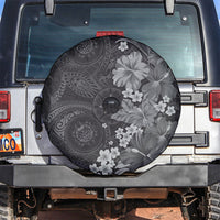 Pauli Hawai'i Hibiscus Spare Tire Cover Polynesian Tribal Tattoo Pattern Floral Elements