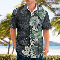 Pauliuli Hawai'i Hibiscus Hawaiian Shirt Polynesian Tribal Tattoo Pattern Floral Elements