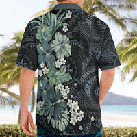 Pauliuli Hawai'i Hibiscus Hawaiian Shirt Polynesian Tribal Tattoo Pattern Floral Elements