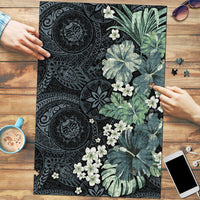 Pauliuli Hawai'i Hibiscus Puzzle Polynesian Tribal Tattoo Pattern Floral Elements