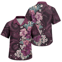 Poni Mama Hawai'i Hibiscus Family Matching Mermaid Dress and Hawaiian Shirt Polynesian Tribal Tattoo Pattern Floral Elements