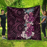 Poni Mama Hawai'i Hibiscus Quilt Polynesian Tribal Tattoo Pattern Floral Elements
