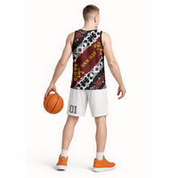 Personalised Papua New Guinea Bird Drum Basketball Jersey Papuan Batik Motif
