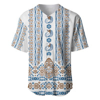 Personalised Papua New Guinea Bird Ethnic Baseball Jersey Papuan Batik Inspired Pattern