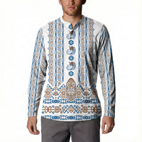 Personalised Papua New Guinea Bird Ethnic Button Sweatshirt Papuan Batik Inspired Pattern