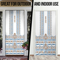 Personalised Papua New Guinea Bird Ethnic Door Cover Papuan Batik Inspired Pattern