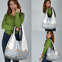 Papua New Guinea Bird Ethnic Grocery Bag Papuan Batik Inspired Pattern