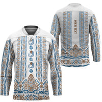 Personalised Papua New Guinea Bird Ethnic Hockey Jersey Papuan Batik Inspired Pattern