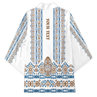 Personalised Papua New Guinea Bird Ethnic Kimono Papuan Batik Inspired Pattern