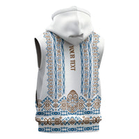 Personalised Papua New Guinea Bird Ethnic Sleeveless Hoodie Papuan Batik Inspired Pattern