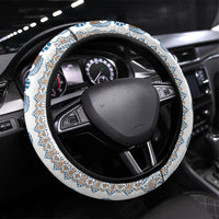Papua New Guinea Bird Ethnic Steering Wheel Cover Papuan Batik Inspired Pattern