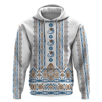 Personalised Papua New Guinea Bird Ethnic Zip Hoodie Papuan Batik Inspired Pattern