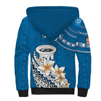 Bula Fiji Sherpa Hoodie Kava Bowl Tapa Tribal LT9 - Polynesian Pride