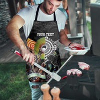 Australia New Zealand Personalised Apron Maori Aboriginal Art Style - Polynesian Pride