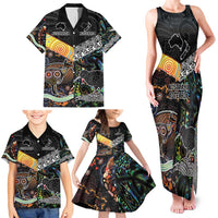 Personalised New Zealand and Australia Family Matching Tank Maxi Dress and Hawaiian Shirt Maori Mix Aboriginal Art Style LT9 - Polynesian Pride