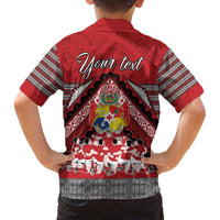 Personalised Tonga Rugby Pacific Family Matching Off The Shoulder Long Sleeve Dress and Hawaiian Shirt Ikale Tahi Sipi Tau LT9 - Polynesian Pride