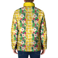 Hawaiian Palaka Padded Jacket Hibiscus Pineapple Lei LT9 - Polynesian Pride