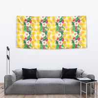 Hawaiian Palaka Tapestry Hibiscus Pineapple Lei - Polynesian Pride