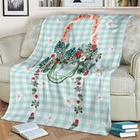 Turquoise Hawaiian Palaka Blanket Kukui Nut Money Lei - Polynesian Pride