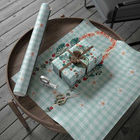 Turquoise Hawaiian Palaka Wrapping Paper Kukui Nut Money Lei - Polynesian Pride