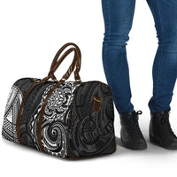 Polynesian Turtle Tribal Tattoo Travel Bag Black Style - Polynesian Pride