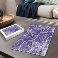 Japanese Koi Fish Puzzle Purple Wagara Palaka Honohono Pikake Lei LT9 - Polynesian Pride