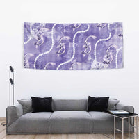 Japanese Koi Fish Tapestry Purple Wagara Palaka Honohono Pikake Lei