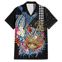 Personalized Japanese Koi Fish Ramen Family Matching Mermaid Dress and Hawaiian Shirt Aloha Shark Kakau Pattern