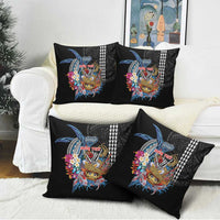 Personalized Japanese Koi Fish Ramen Pillow Cover Aloha Shark Kakau Pattern