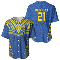 Custom Oceania Football Solomon Kings Baseball Jersey Polynesian Tribal Pattern