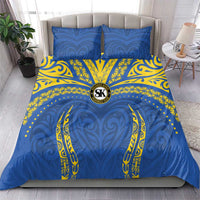 Oceania Football Solomon Kings Bedding Set Polynesian Tribal Pattern