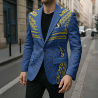 Custom Oceania Football Solomon Kings Blazer Polynesian Tribal Pattern