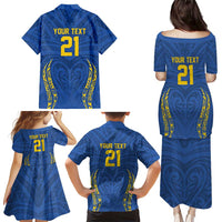 Custom Oceania Football Solomon Kings Family Matching Puletasi and Hawaiian Shirt Polynesian Tribal Pattern LT9 - Polynesian Pride