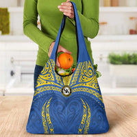 Oceania Football Solomon Kings Grocery Bag Polynesian Tribal Pattern