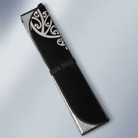 All Black Maori Tribal Tattoo Personalised Auto Sun Shade Stone Gray Polynesian Style - Polynesian Pride