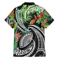 Polynesian Pacific Rugby Tribal Family Matching Short Sleeve Bodycon Dress and Hawaiian Shirt Tropical Vibe LT9 - Polynesian Pride